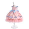 thumbnail image 2 of Baby Girl Dress Bowknot Cloth Princess Dress Festival Catwalk Christening Dress Kids Sundress,Size 4 Years-5 Years, 2 of 5
