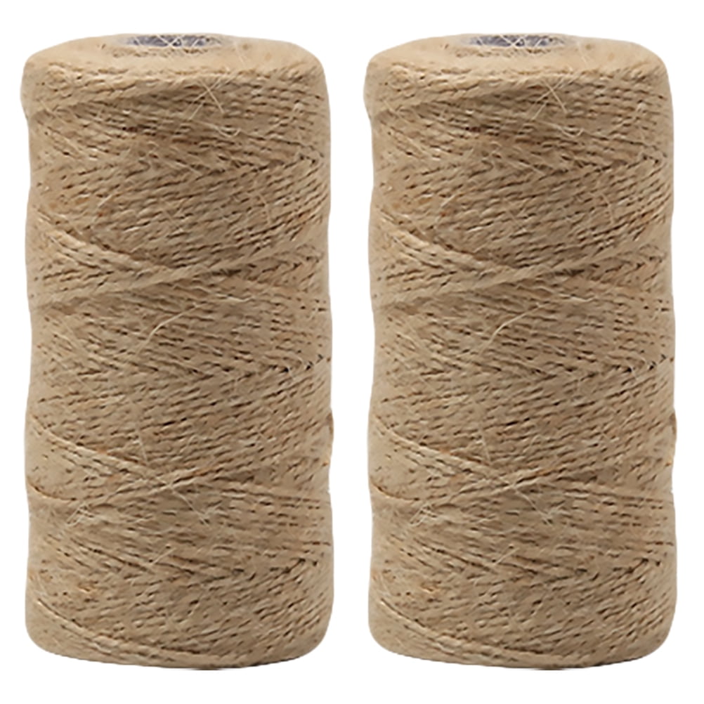 OUNONA 2 Rolls of 100m 2 Strands of Jute Ropes Twines Strings Hemp ...