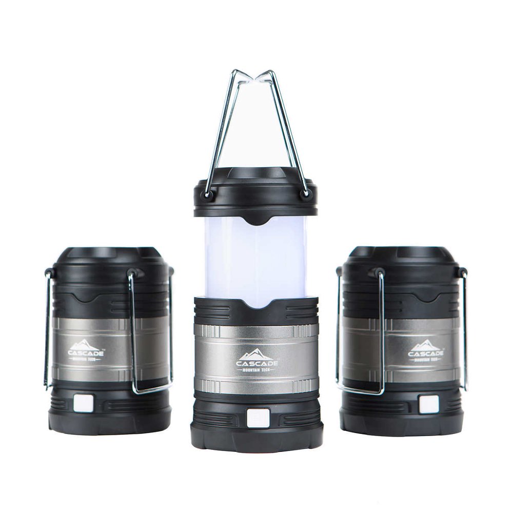 Cascade Mountain Tech 3pack Multimode LED Lantern
