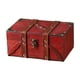 thumbnail image 1 of Caja de almacenamiento de joyas, cofre del tesoro, caja de regalo, porta baratijas, organizador de joyas para Rojo, 1 of 9