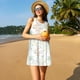 thumbnail image 3 of Balery Sea Animals Vestidos de verano para mujer con estampado: vestido holgado sin mangas, vestido playero informal y cómodo para días calurosos., 3 of 7