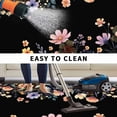 thumbnail image 4 of Black Spring Floral Outdoor Rug 4x6 Ft, Non Slip Washable Area Rug, Elegant Flowers Farmhouse Botanical Patio Rugs Carpet Runner, Large Floor Mat for Indoor/Outdoor Deck Porch Camping, 4 of 8
