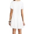 thumbnail image 2 of Vestido tipo camiseta holgado, sencillo, informal, para mujer, 2 of 2