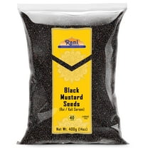 Rani Black Mustard Seeds Whole Spice (Kali Rai) 14oz (400g) ~ All Natural | Gluten Friendly | NON-GMO | Kosher | Vegan | Indian Origin