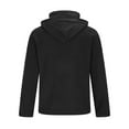 thumbnail image 6 of Zedker Men's Fleece Hooded Jacket Sport Thickened Warm Fleece Hooded Outdoor Adventure Jacket Coats with Multi-Pocket Black M, 6 of 7