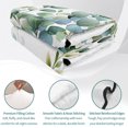 thumbnail image 4 of Queen Quilt Set 90''x96'', Eucalyptus Green Lightweight Bedspread Coverlet Set with 2 Pillow Shams, Gradient Leaves Retro Watercolor Plant Breathable All Season Quilt Bedding for Bedroom/Guest Room, 4 of 9