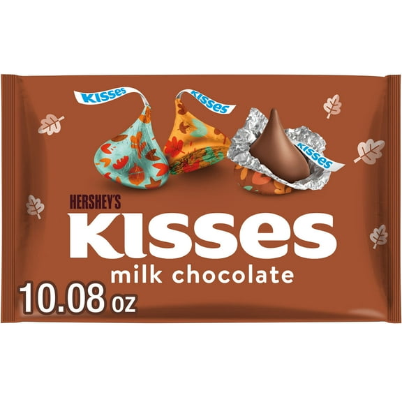 Hershey's Kisses Milk Chocolate Halloween Candy, Bag 10.08 oz