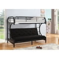 thumbnail image 2 of Nathaniel Home Twin over C futon metal bunk bed, blue color, 2 of 8