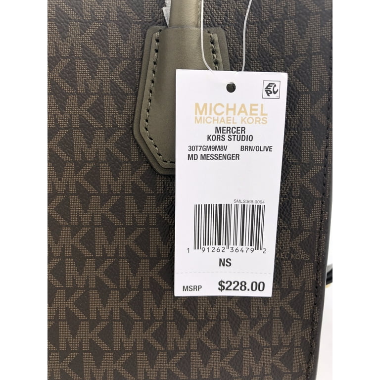 Michael Kors Mercer Studio Medium Messenger Convertible Tote Brown