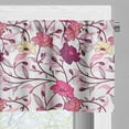 thumbnail image 3 of Ambesonne Japanese Valance Pack of 2, Sakura Tree Blossoms, 54"X12", Pink Purple and Ivory, 3 of 5
