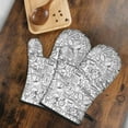 thumbnail image 5 of Cute Oven Mitts,Football Icons Pattern Oven Mitt 2-Pack Set,Kitchen Gloves for Oven,Heat Resistant Oven Mitts 7.7"x12", 5 of 7