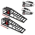 thumbnail image 2 of 2 Pack Hydraulic Car Ramps - No Installation Required, 5T/ 11000LBS Max Load Low Pro-File Car Lift Service Ramps, Heavy Duty Steel Hydraulic Vehicle Ramps for Car Truck Trailer Garage Repair, 2 of 6