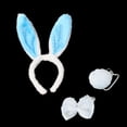 thumbnail image 1 of Up to 65% Off Easter Bunny Rabbit Costume Set Ears Headband Bow Tie Tail Set Halloween Costume Necklace Rings Earring Jewelry on Clearance, 1 of 2