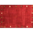 thumbnail image 1 of Ahgly Company Indoor Rectangle Abstract Orange Contemporary Area Rugs, 3' x 5', 1 of 1