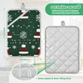 thumbnail image 6 of Yayeee Pot Holders Kitchen Heat Resistant with Pocket 7"x9.8" Cotton Oven Cooking Hot Pads, Christmas Santa Hats, 6 of 7