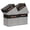 Black&Grey-13×13×13, variant on Fabric Foldable Cube Storage Baskets White&Grey 11×11×11, Set of 4