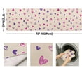 thumbnail image 4 of WIRESTER Table Runner 13x72 Inch Cute Holiday & Anniversary Decoration for Kitchen, Dining Table, or Home Party - Purple Tone Hearts Pattern, 4 of 7