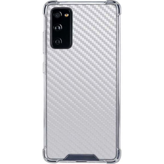 Skinit Textures White Carbon Fiber Galaxy S20 FE Clear Case
