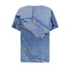 thumbnail image 4 of Fiudx Ofertas Flash Artículos En Oferta Blusa de Manga Corta Estampada a La Moda para Mujer, Blusas Informales con Cuello Redondo, 4 of 5