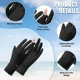 thumbnail image 2 of 2 pares de guantes de protección solar para mujer, guantes transpirables para montar al aire libre en verano, diseño de costuras antideslizantes sin dedos 565, 2 of 5