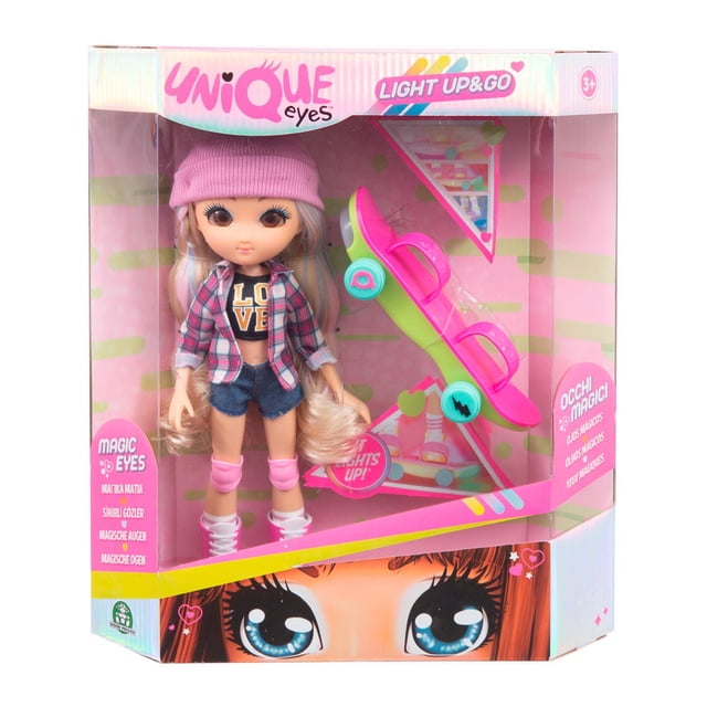 Muñeca Unique Eyes Light Up & Go