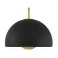 thumbnail image 4 of Trade Winds Hazel 1-Light Wall Sconce in Matte Black with Natural Brass, 4 of 5