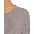 thumbnail image 4 of Secret Treasures Women's and Women's Plus Long Sleeve Waffle Top, 4 of 5