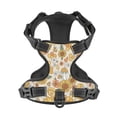 thumbnail image 4 of Lsque Retro 70s 60s Flower Dog Harness, No-Pull Pet Harness with 2 Leash Clips, Adjustable Soft Padded Dog Vest with Easy Control Handle for Large Dogs-, 4 of 9