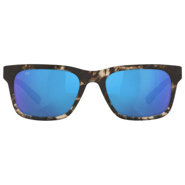 Costa Del Mar Tybee Polarized Blue Mirror 580G Square Sunglasses 