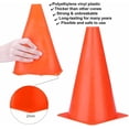 thumbnail image 2 of Conos deportivos de 9 , paquete de 10 conos de entrenamiento de tráfico para práctica de fútbol, ​​conos marcadores de campo de agilidad para ejercicios de fútbol baloncesto, cono, 2 of 5