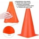 thumbnail image 2 of Conos deportivos de 9 , paquete de 10 conos de entrenamiento de tráfico para práctica de fútbol, ​​conos marcadores de campo de agilidad para ejercicios de fútbol baloncesto, cono, 2 of 5