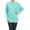 Aqua, variant on MOA COLLECTION Women's Plus Size Dolman Sleeve T-Shirt – Casual Solid Color Top
