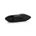 thumbnail image 4 of BLISSFUL STEP Women's Pointed Toe Stiletto Heel Chelsea Boots Black 9, 4 of 8