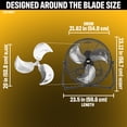 thumbnail image 3 of Caterpillar® Fan 20" High-Velocity 3-Speed Metal Floor Fan, 5000 CFM, Black, 3 of 12