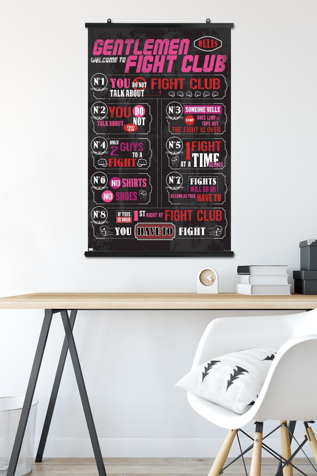 Fight Club - Rules Wall Poster, 22.375" x 34"
