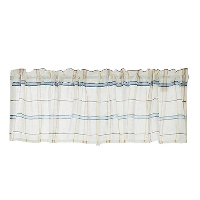Cortina de Ventana Soledad Bordada Paneles de 137x61cm