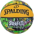 thumbnail image 1 of Spalding Graffiti series Basketball Size 7 - 29.5" Green-Yellow, 1 of 2