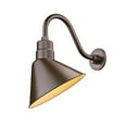 thumbnail image 3 of Millennium Lighting  12" Angle Shade with 15" Gooseneck in Multiple Finishes Satin Black, 3 of 5