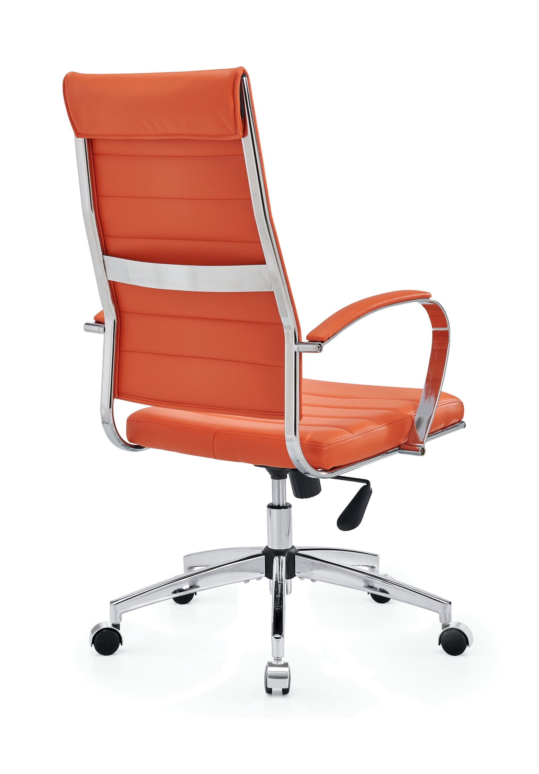 CAROCC High Back Executive Office Chair with Armrest Adjustable Swivel Chair in Durable Vegan Leather Modern Office Chair Ergonomic Desk Chair for Extra Back & Lumbar Support