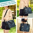 thumbnail image 5 of FORMRS Insulated Lunch Bag Unisex Large Capacity with Shoulder Strap, Dark Star Map, 5 of 6
