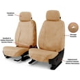 thumbnail image 3 of Covercraft Polycotton SeatSaver Custom Seat Covers for Chevrolet/GMC/Hummer Models | SS3353PCTN | 1st Row Bucket Seats | Tan, 3 of 6