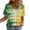 Green, variant on HOMBOM Trendy Tops for Women Green Graphic Tie dye Oversized Loose Crewneck Short Sleeve Womens T Shirts Casual