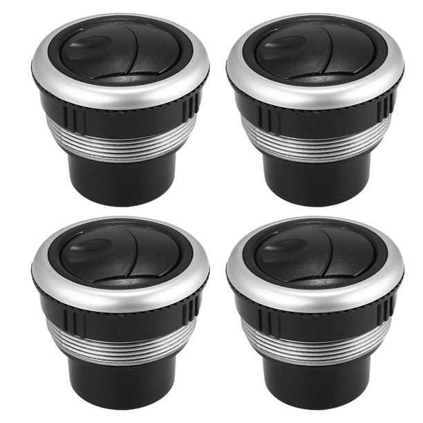 4uds Coche Salpicadero Aire Acondicionador Deflector Salida 48mm ABS Negro