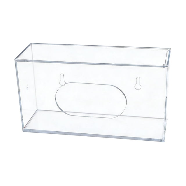 DimyFew 1 Piece Glove Dispenser Box Disposables Glove Box Holder Organizer Wall Mounted PETG Container Transparent Storage Suitable for Laboratory Kitchen Cle 1 Pieces