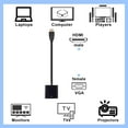 thumbnail image 3 of Adaptador HDMI a VGA Yunsailing, paquete de 20, negro, 3 of 7