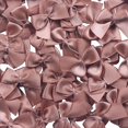 thumbnail image 1 of GFDYREE 80Pcs Mini Satin Ribbon Bows Flowers 1" x3/4"Appliques DIY Craft Scrapbooking DIY Embellishmen Projects,Bow Decorations (Brown), 1 of 2