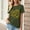 Army Green, variant on Njagoc3 Womens Soft Touch Football Print Short Sleeve - Comfortable for All - Day Wear