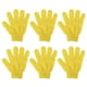 thumbnail image 2 of 6 guantes exfoliantes de nailon para ducha, baño de mascotas, limpieza, masaje, spa Amarillo, 2 of 8