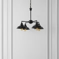 thumbnail image 6 of SAFAVIEH Westlyn 4-Light Industrial Bronze Metal Chandelier, 6 of 8