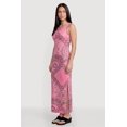 thumbnail image 2 of Women's Bandana Print Side Slit Keyhole Back Maxi Dress, 2 of 3